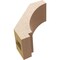 Ekena Millwork 3-inch W x 6-inch D x 6-inch H Imperial Rough Cedar Woodgrain TimberThane Knee Brace, Primed BRCUR03X06X06IMPRCPR - alternate 4